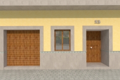lloret gris y fachada amarilla -